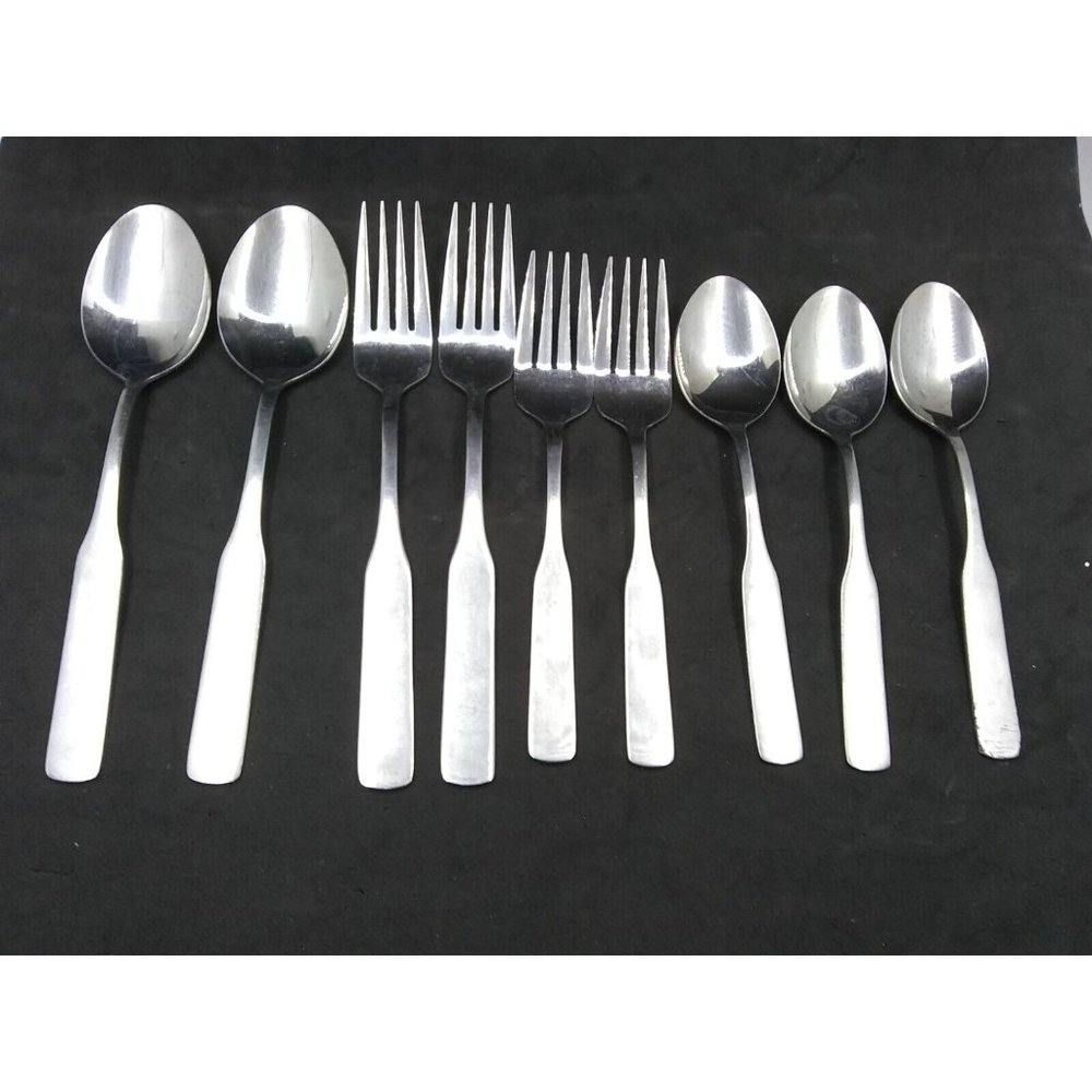 Set of 9 Imperial International Kingstowne Stainless Steel Flatware Korea